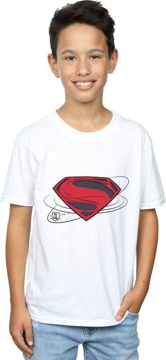 Actual product image Boys Justice League Movie Superman Logo T-Shirt (140, 146)