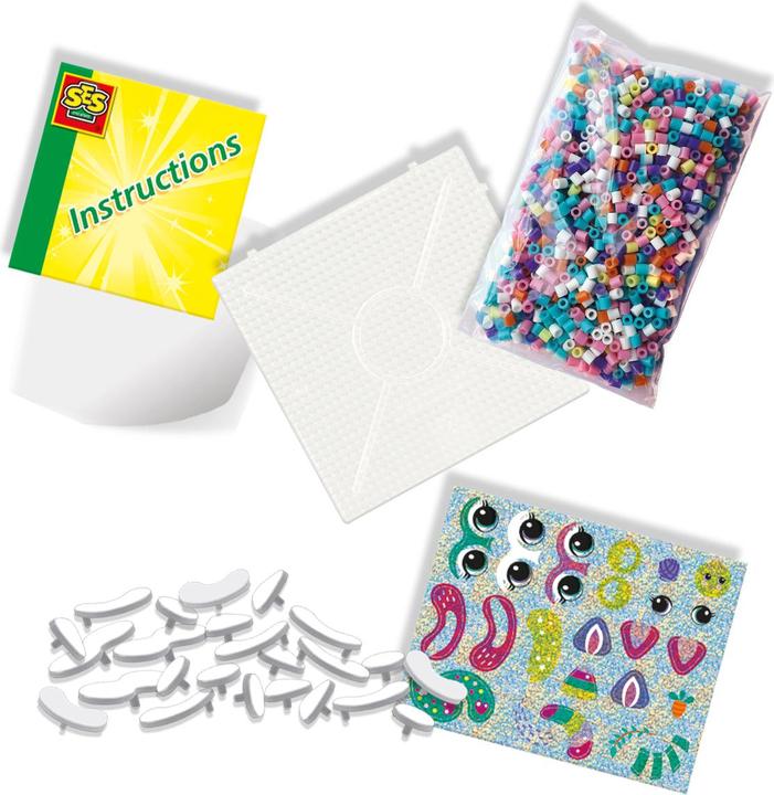 Actual product image Ses Strijkkralenset - FunPins Glitter Dieren