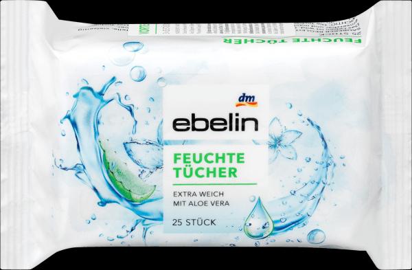 Produktbild dm ebelin Erfrischungstücher (75 Stück)