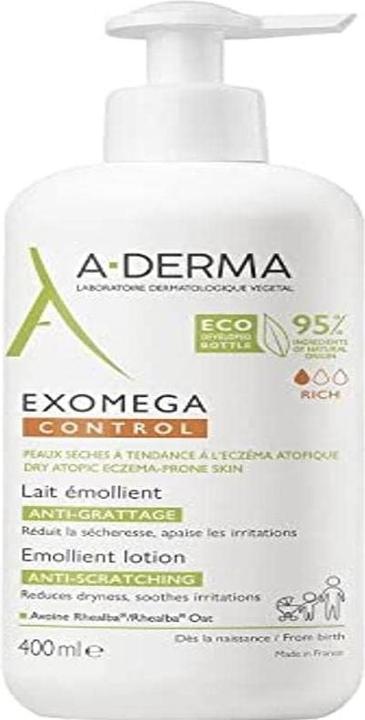 Actual product image A-Derma Exomega Control Emollient Lotion (Body lotion, 400 ml)