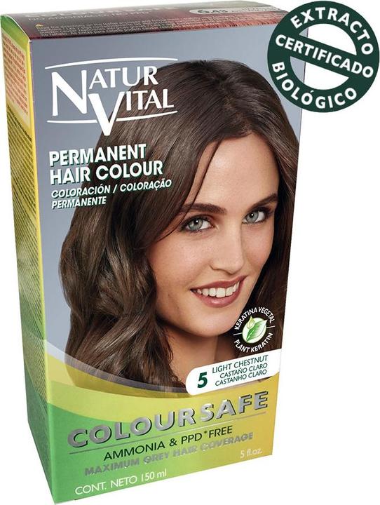 Actual product image Naturaleza Y Vida COLOURSAFE ink permanente #5-castaño claro 150 ml (5)