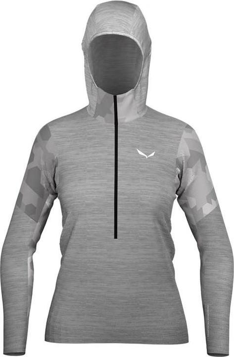 Actual product image Salewa Boe Alpine Merino Half-Zip Hooded Jacket Da (W42/L36, W44/L38, W46/L40)