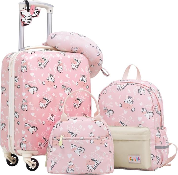 Coolife 5-teilige Kinderkofferset (23.70 l, Handgepäck (bis 50l))