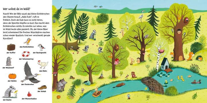 Immagine prodotto La mia prima storia e il mio primo libro illustrato: Cosa fanno gli animaletti? (Tedesco)