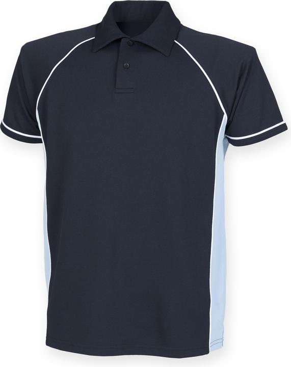 White, Sky blue, Navy blue