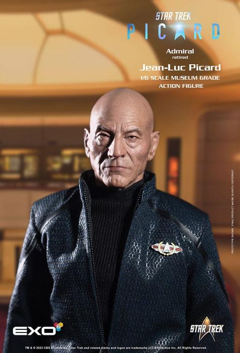 Actual product image Exo-6 Star Trek: Picard Action Figure 1/6 Jean-Luc Picard 28 cm