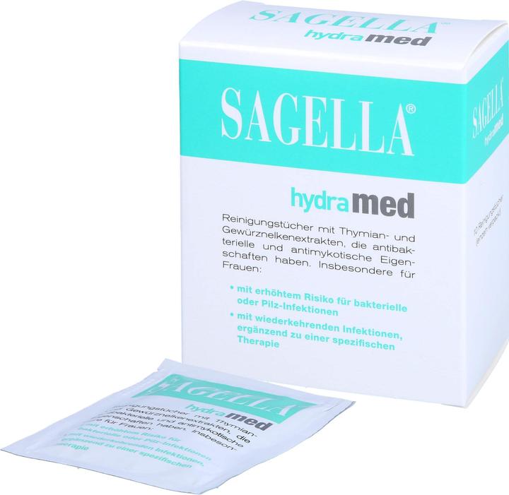 Produktbild Sagella hydramed, 10 St TUE (Intimtücher)