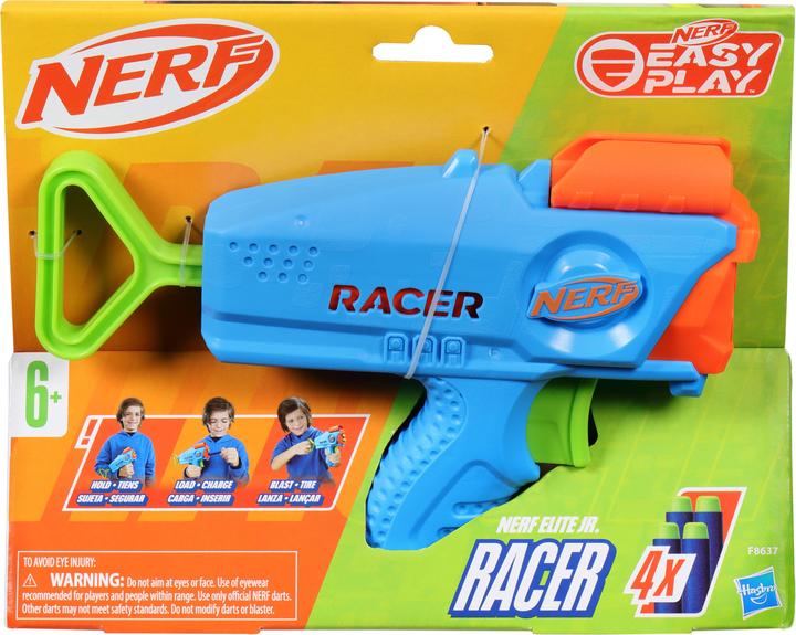 Actual product image Nerf Elite Junior Racer Easy Play Dart Blaster