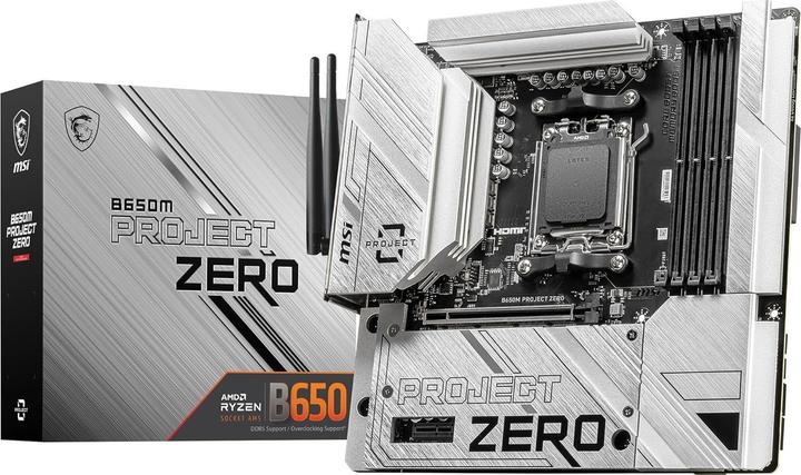 Produktbild MSI B650M PROJECT ZERO (AM5, AMD B650, mATX)