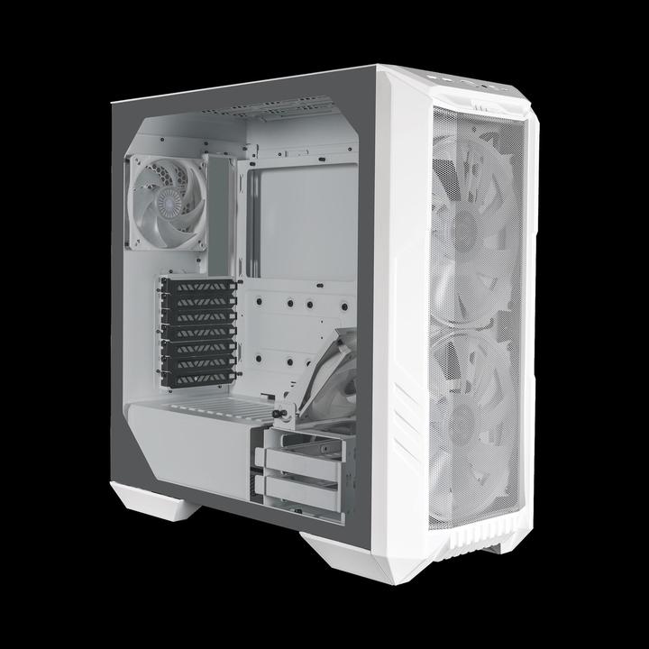 Produktbild Cooler Master PC-Gehäuse HAF 500 Midi-Tower ARGB baltas (mATX, Mini-ITX, ATX, E-ATX)