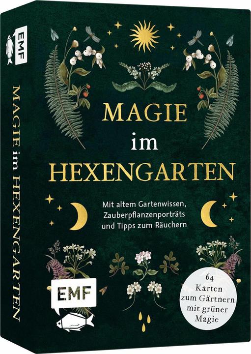 Kartenset: Magie im Hexengarten - 64 Karten zum Gärtnern mit grüner Magie (Deutsch)