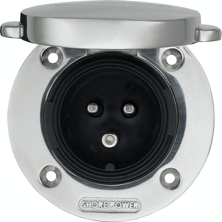 Immagine prodotto Victron Energy Presa di corrente da terra Victron 32A in acciaio inox per barca, camper e yacht