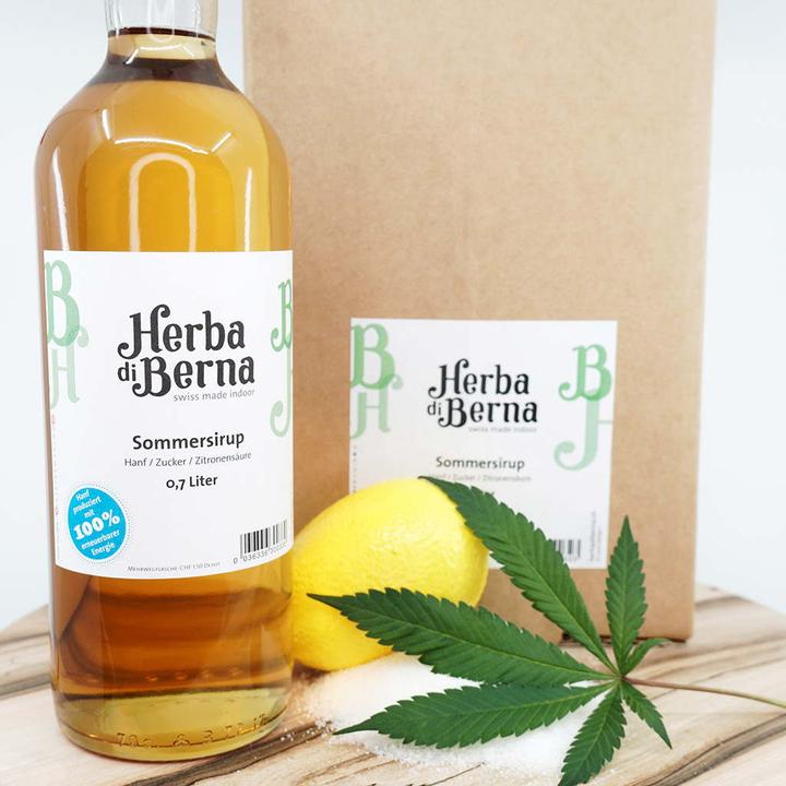 Actual product image Herba di Berna Hemp syrup Summer syrup (1 x 500 cl)