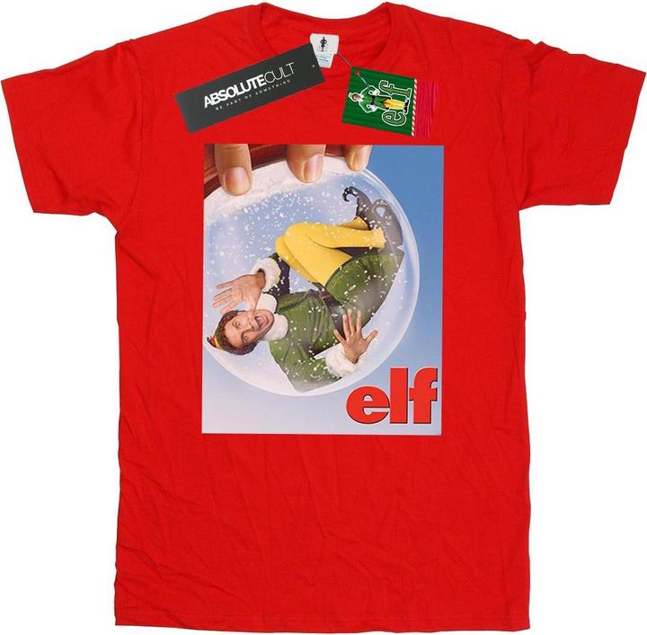 Immagine prodotto Elf Snow Globe Poster Maglietta Uomo (L)