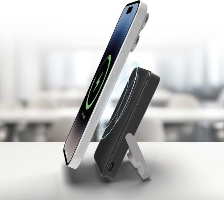 Produktbild SBS Powerbank mit 5.000 mAh, kabelloses Laden und integriertem Standfuss (5000 mAh, 20 W)