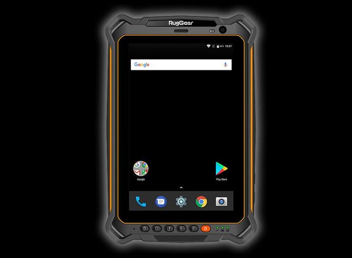 Actual product image Rug Gear Rg910 (4G, 8", 32 GB, Black, Yellow)