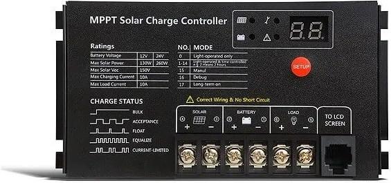 Immagine prodotto Autosolar Regolatore di carica solare SR-MT2410 MPPT 10A