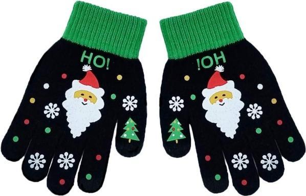 Produktbild Snazzy Santa Weihnachten Handschuhe schwarz (One Size)