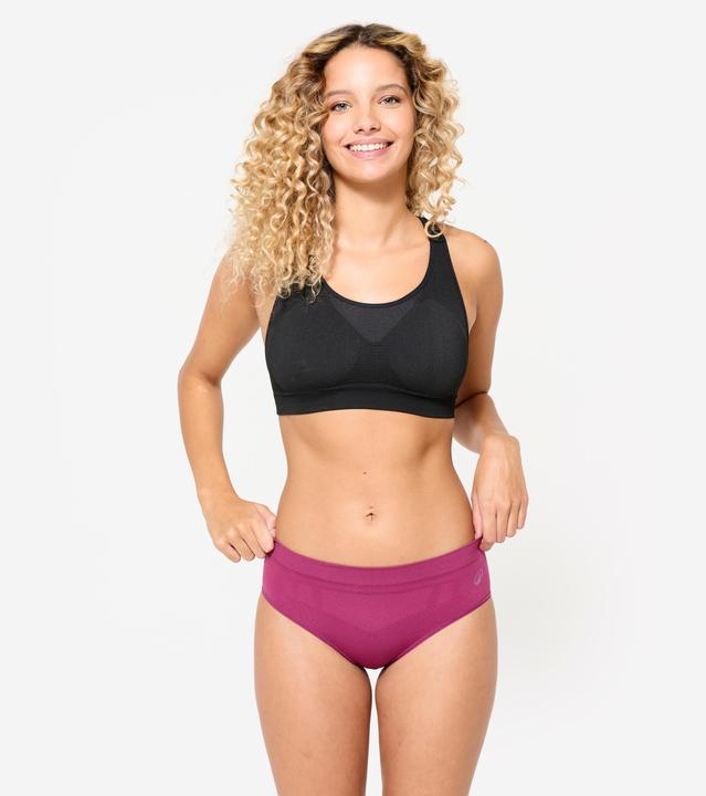 Image du produit Kalenji Lot de 3 culottes sans coutures Femme, Violet/Blanc/Bleu (M/L)
