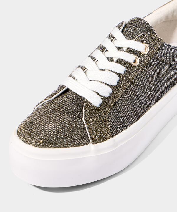 Actual product image Joe Browns Two-Tone Glitter Platform Low-Top Trainers (42)