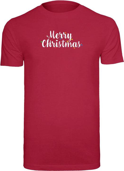 Merchcode Merry Christmas Lights T-Shirt Round Neck - 111717