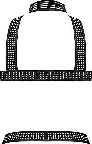 Produktbild Male Power Elastic Studded Harness - Black - OS