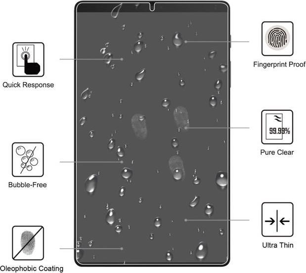 Image du produit MU Budget Protection d'écran en verre de protection (1 pièce(s), Galaxy Tab A7 Lite 8.7)