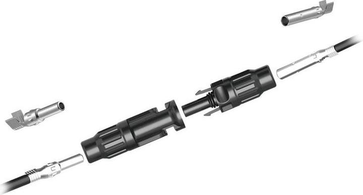 Produktbild RND PV-Steckverbinder, 6 mm², Stecker / Buchse, 2.6mm, 45A, 1.5kV, Crimp (Solarstecker)