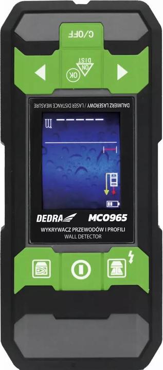 Actual product image Dedra Wall detector and laser distance meter