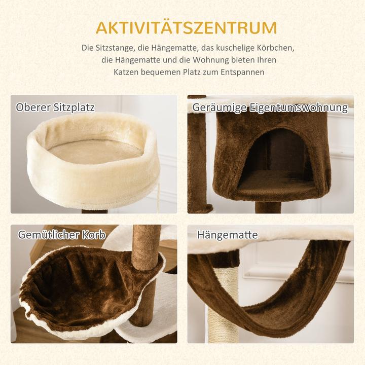 Actual product image Jamb Kratzbaum (153 cm, Cream-coffee brown)