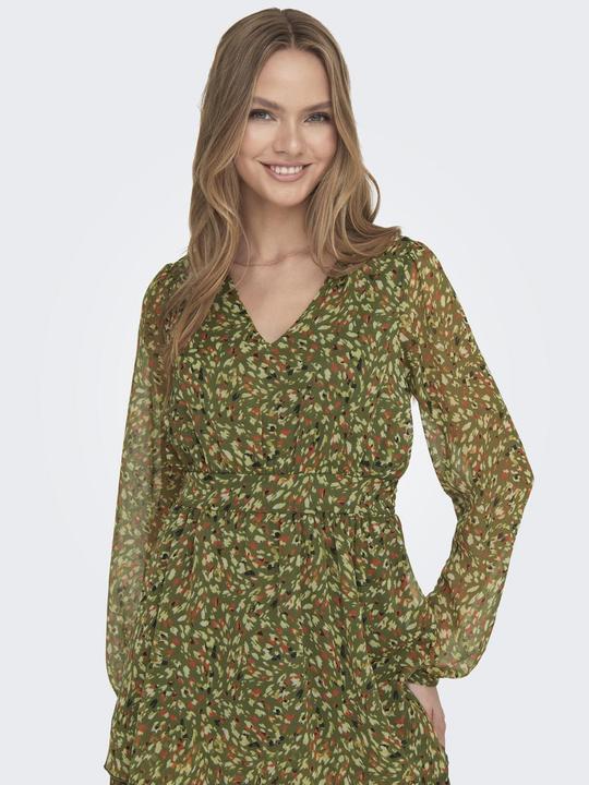Actual product image Only V-neck dress with long sleeves (XS)