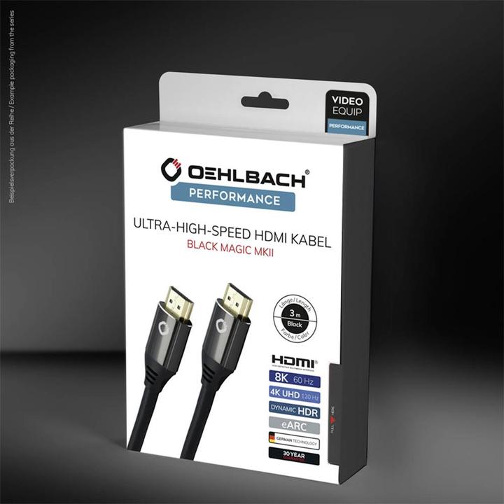 Image du produit Oehlbach Black Magic MKII Câble de connexion HDMI AV 5 m Noir (5 m, HDMI)