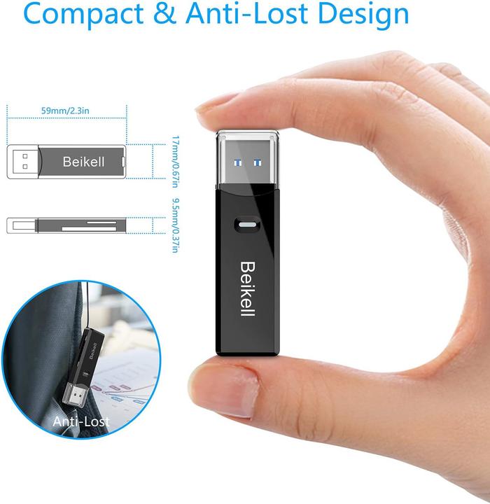 Produktbild Beikell Kartenleser 2-in-1 MiniPro (USB 3.0)