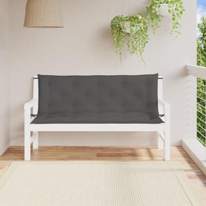 Immagine prodotto VidaXL Cuscini per panca da giardino 2 pezzi. Tessuto O x Ford (150 x 50 x 7 cm)
