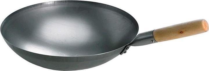 Produktbild Moesta BBQ Wok Stahlwok Mit Holzgriff