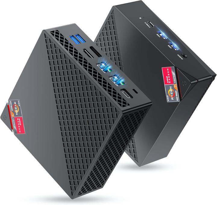 Immagine prodotto NiPoGi Mini PC AM06 PRO mit Ryzen 7 5825U, WiFi 6 und 4K Triple Display (AMD Ryzen 7 5825U, 32.77 GB, 512 GB)