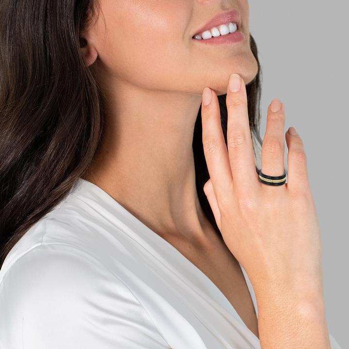 Immagine prodotto Trilani Donna acciaio inossidabile zirconia cubica oro giallo - 7322 (56)