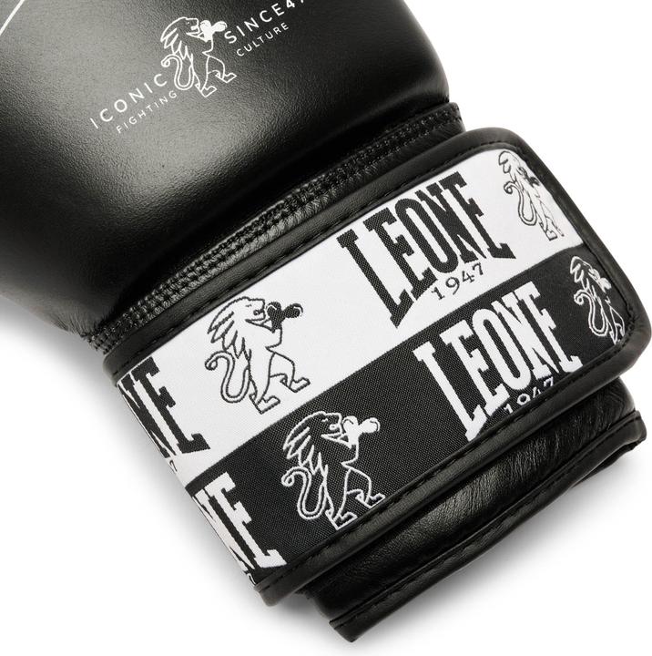 Produktbild Leone Iconic Boxhandschuhe Schwarz GN208 (14 OZ, One Size)