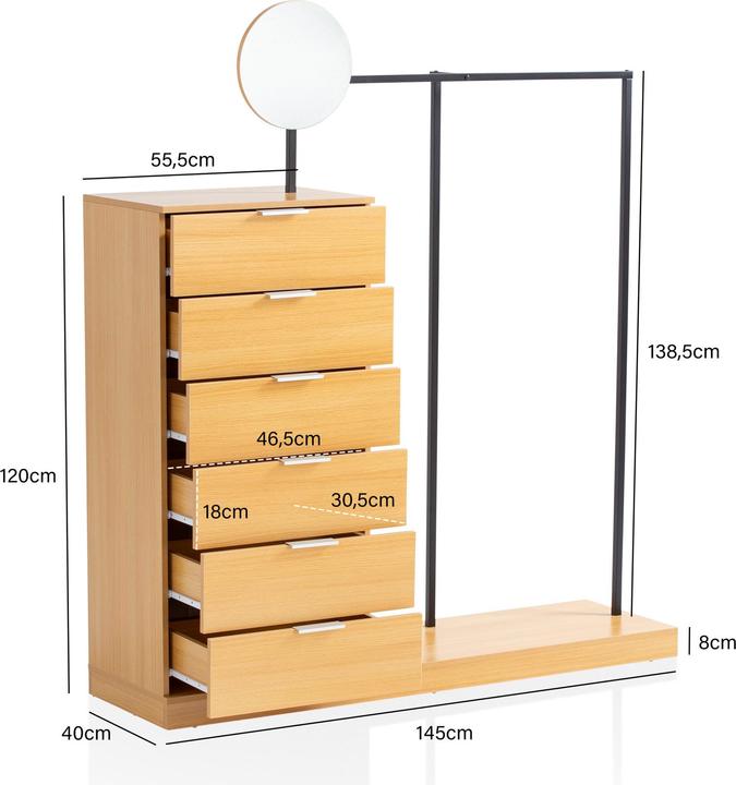 Actual product image Wohnling Oak decor