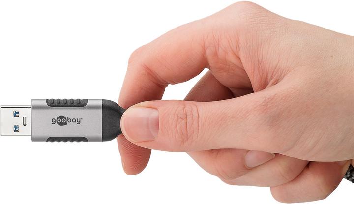 Image du produit Goobay Câble Ethernet USB-A 3.0 vers RJ45, Slim, 7,5 m (USB 3.0, RJ45, RJ45 (1x))