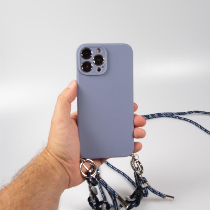 Actual product image PhoneLook Coque Gel silicone avec corde collier & chaîne de pierre décorative (Apple iPhone 13 Pro Max)