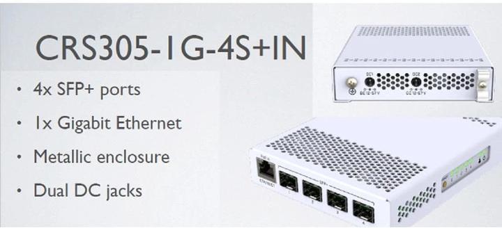 Immagine prodotto MikroTik CRS305-1G-4S+IN (5 Porti)