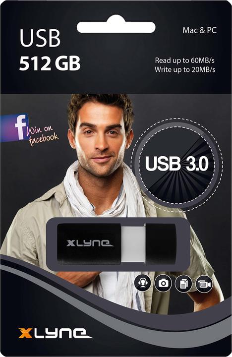 Actual product image Xlyne Highspeed Wave (512 GB, USB 3.0)