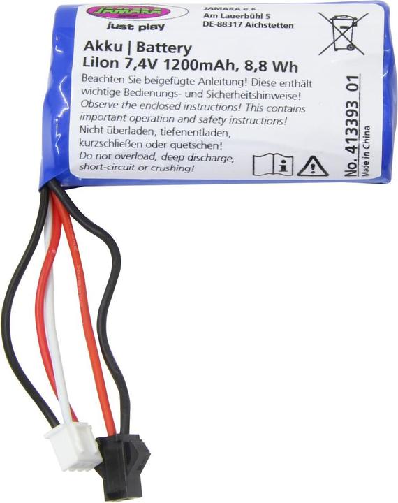 Produktbild Jamara Akku Muldenkipper Mercedes-Benz Arocs Metal 1:20 2,4GHz Li-Ion 7,4V 1200mAh 8,88Wh (7.40 V)