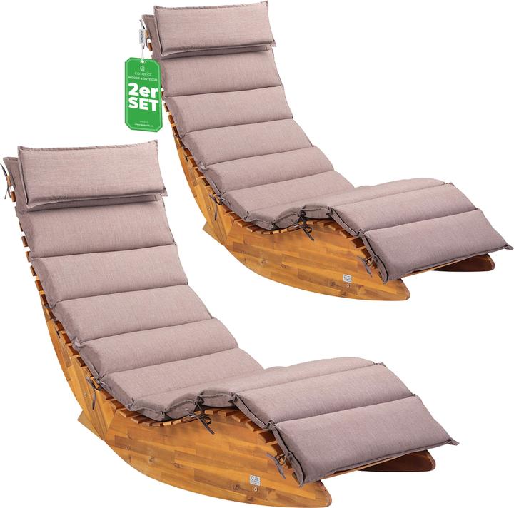 Produktbild Casaria Sonnenliegen Set (195 cm)