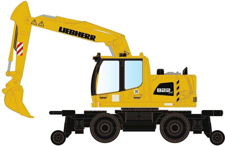 Immagine prodotto Hobbytrain Escavatore Liebherr A922 Rail a 2 vie con pinza