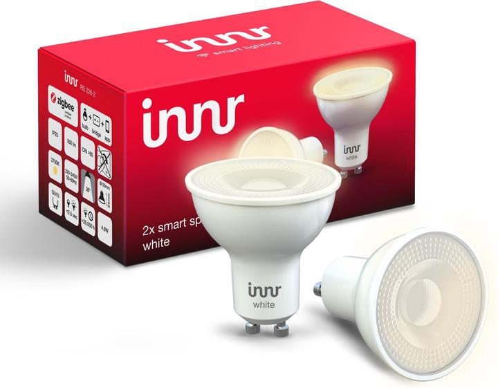 Actual product image Innr Smart Spot RS 226 white (zigbee 3.0) 2 pack (GU10, 4.80 W, 350 lm, 2 x, F)