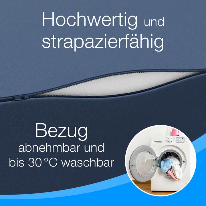 Produktbild Bestschlaf Klappmatratze, 3-teilige Faltmatratze, Reisebett, Gästematratze (140 x 195 cm, Schaumstoffkern)