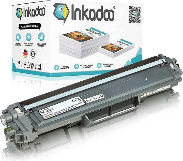 Actual product image Inkadoo Compatible toner for Brother TN243, TN247 (FC)