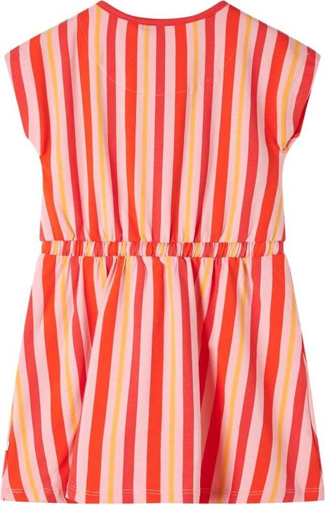 Produktbild VidaXL Kinderkleid mit Kordelzug Rosa und Rot 116,Material: 95 (116)